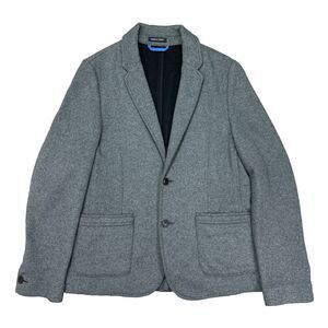 611 Saks Fifth Avenue Mens Wool Blend Jacket Cardigan Heavy Gray Medium 42R